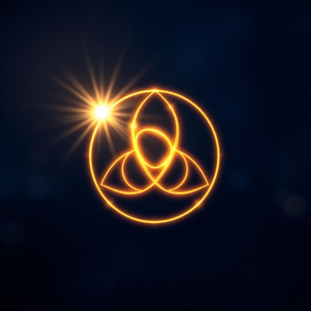 Símbolo trinitário luminoso